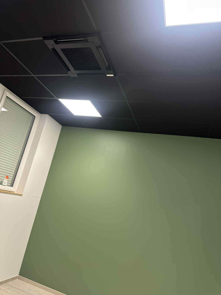 Climatisation cassette dans des locaux professionnels