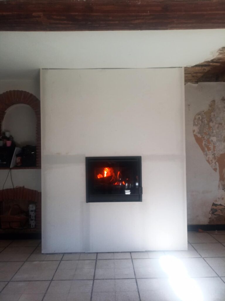 Insert à bois mural posé à Valenciennes