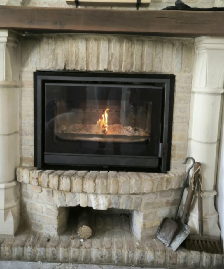 Insert cheminée à bois design