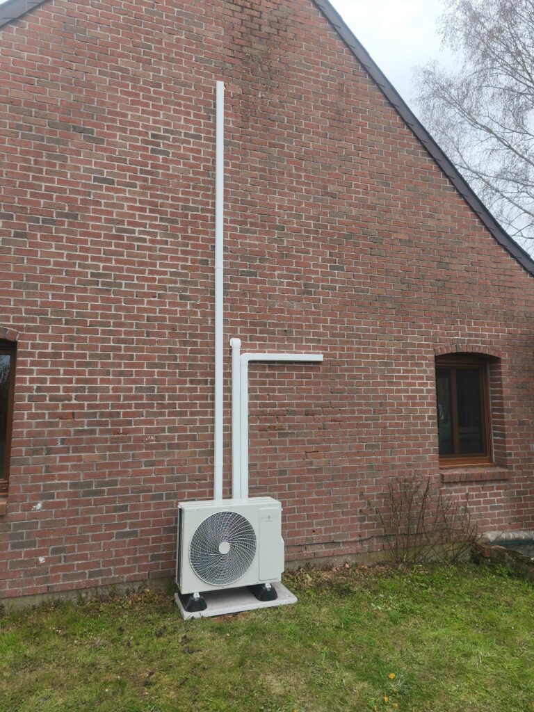 Installation d’une unité extérieure de climatisation