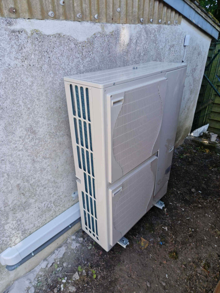 Installation d’une unité extérieure de pompe à chaleur