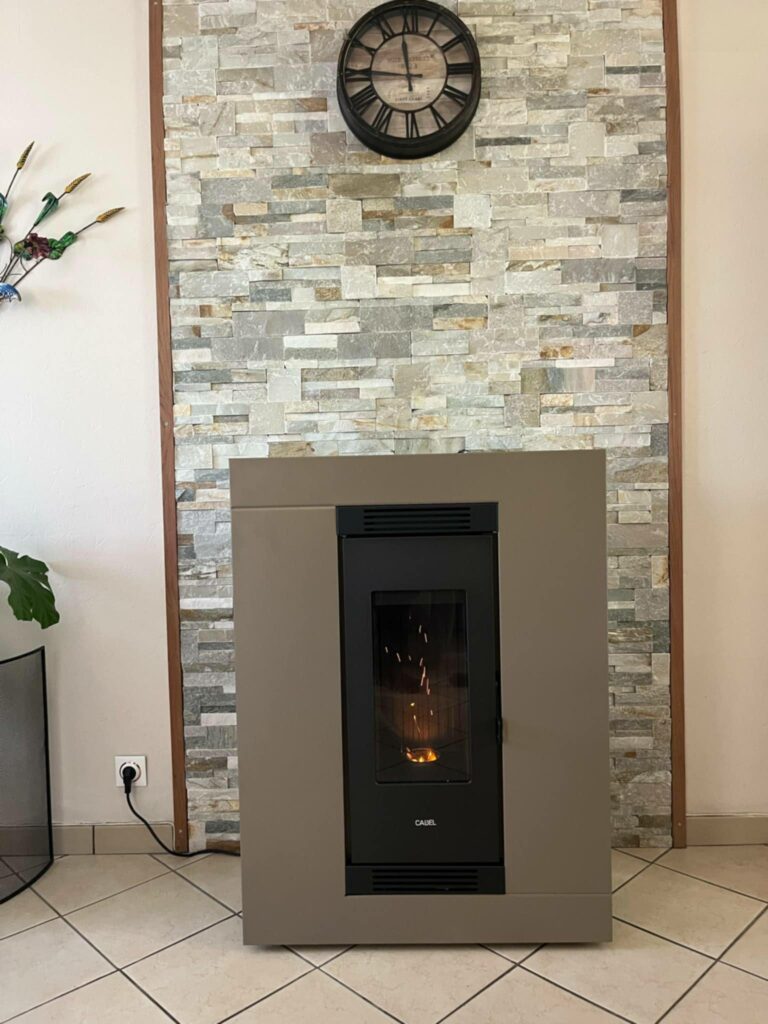 Poêle à granulés bronze Cadel Luce Plus 9