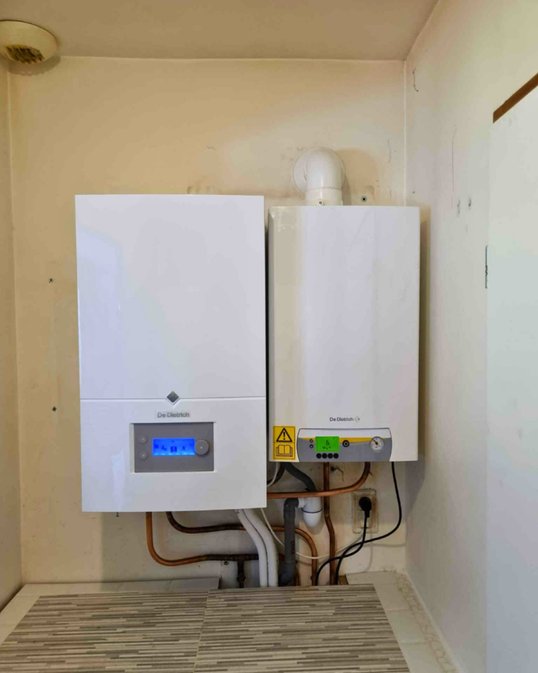Pompe à chaleur hybride avec chaudière au gaz