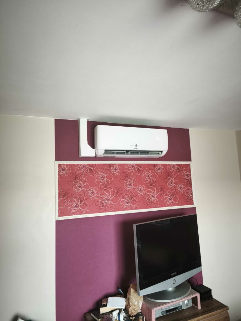 Unité intérieure de climatisation installée à Valenciennes